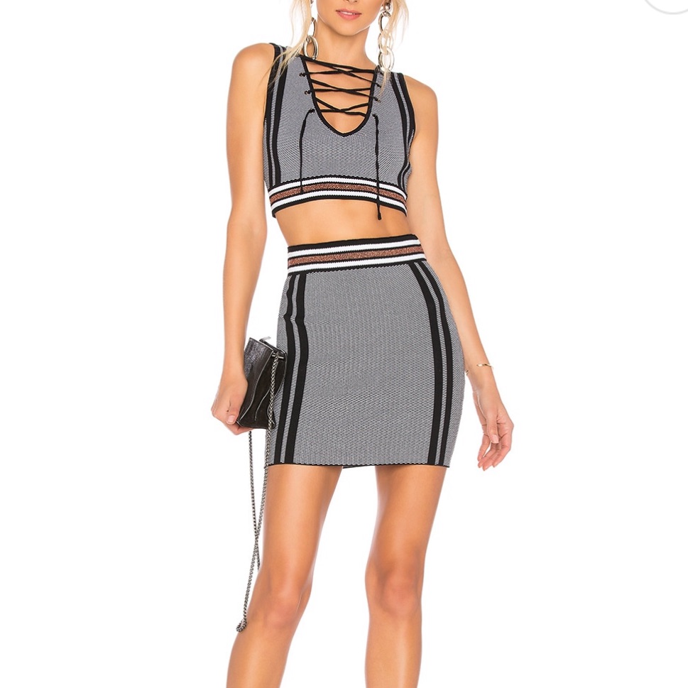 Nwt Revolve By The Way Rylan Lurex Knit Set Size Xs